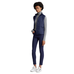 Quilted-Front Coolwool Full-Zip Vest