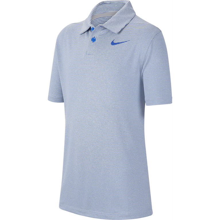 Nike Dri Fit Big Kids Boys Control Stripe Golf Polo Pga Tour