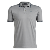 Skull &amp; T&#39;s Debossed Tech Jersey Rib Collar Slim Fit Polo