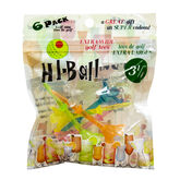 Hi-Ball 3-1/4&quot; Step Tees 6-Pack