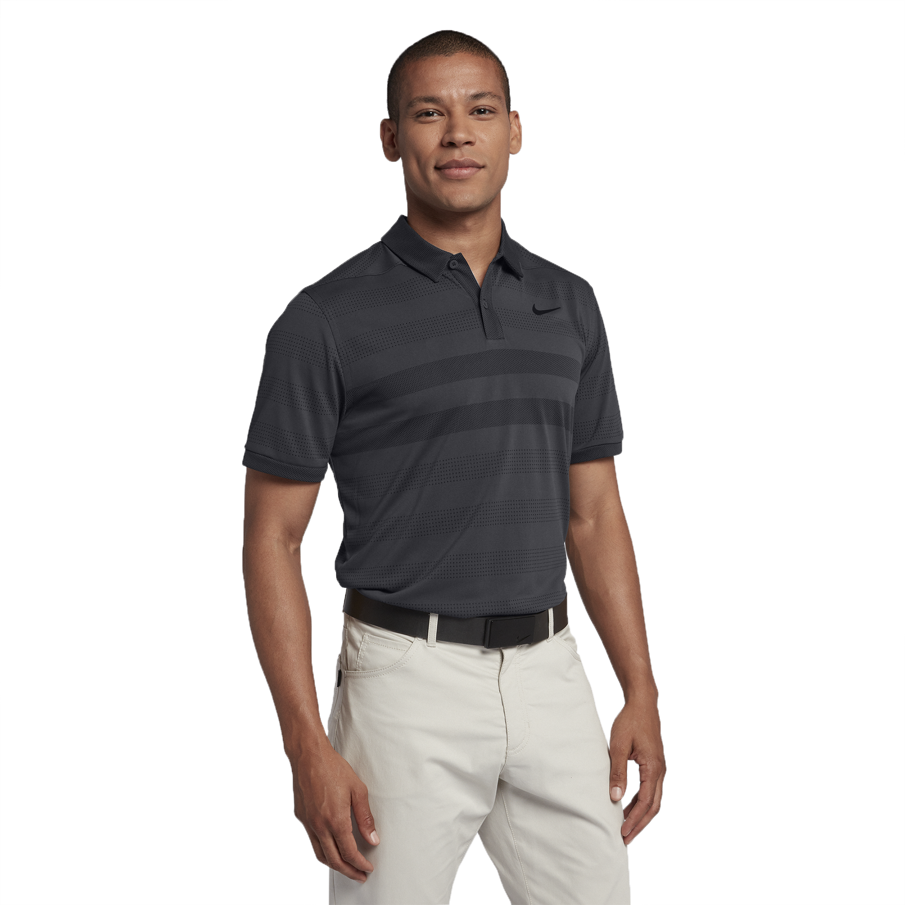nike men's zonal cooling stripe golf polo