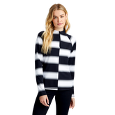 Alternate View 1 of Offset Striped Quarter Zip Pull Over