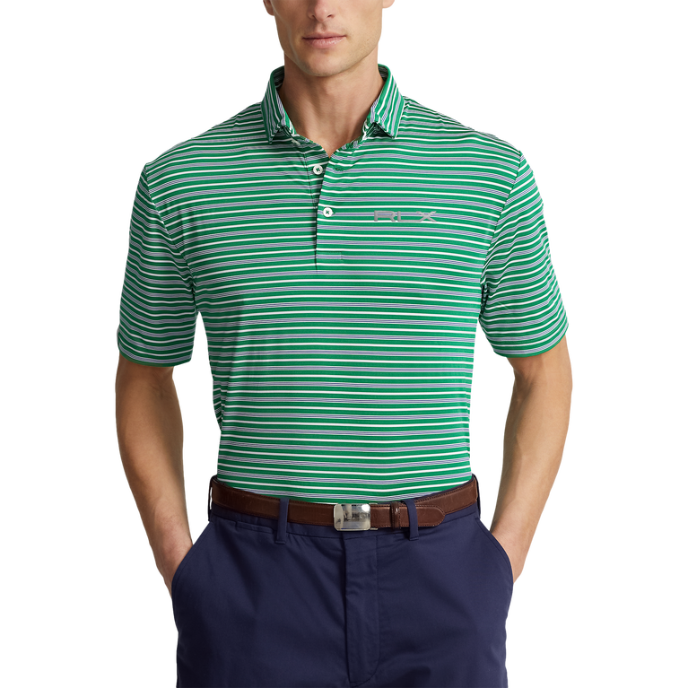 RLX Golf Multi Stripe Classic Fit Short Sleeve Polo Shirt PGA TOUR