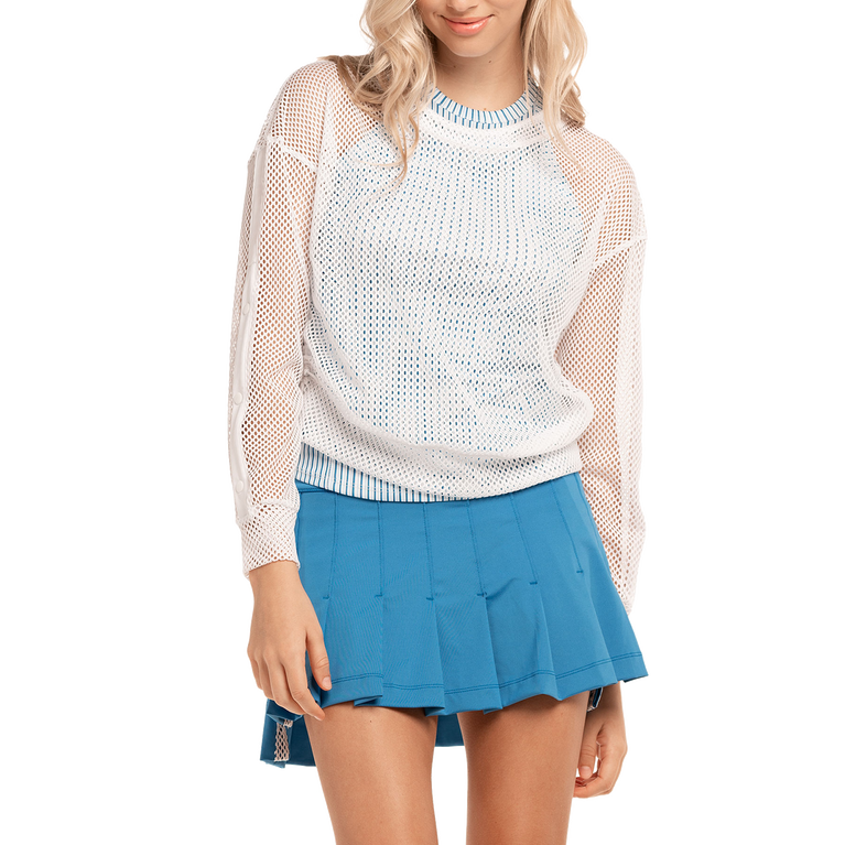 Playing In Paradise High Low Pleated Tennis Skort