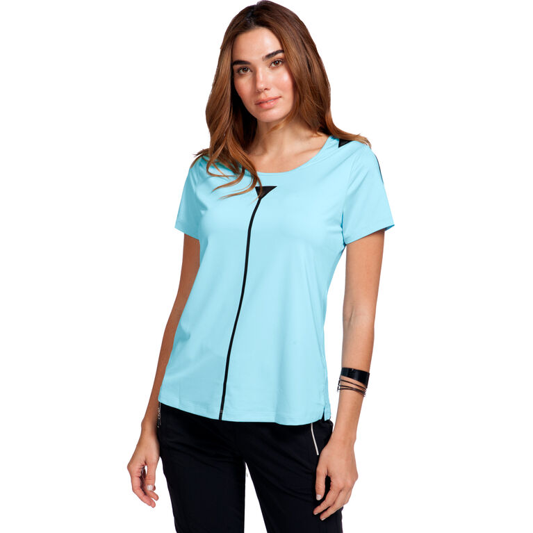 Oasis Collection: Cut Out Short Sleeve Polo Top