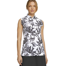 Palm Sleeveless Polo Shirt