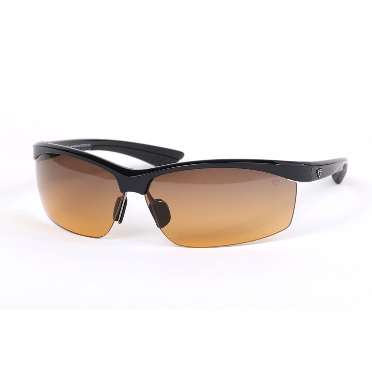 GX5 Gloss Black Sports Wrap Sunglasses