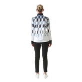 Alternate View 5 of Sportif Dot Collection: Britney Geo Print Long Sleeve Quarter Zip