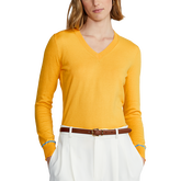 Alternate View 3 of Cotton-Blend V-Neck Pull Over Sweater