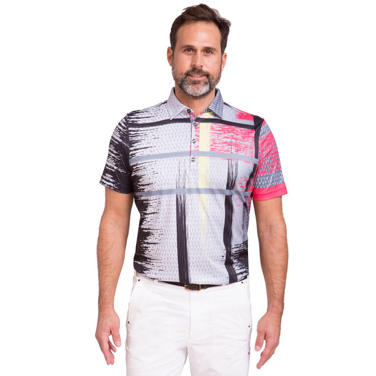 Jamie Sadock Short Sleeve Brushstrokes Polo PGA TOUR Superstore