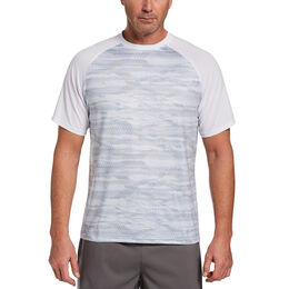 Watercolor Retro Print Short Sleeve Men&#39;s Tee Shirt