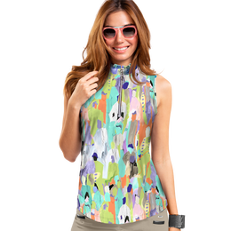 Shibuya Abstract Sleeveless Top