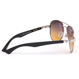 AV1 Gunmetal and Black Aviator Sunglasses