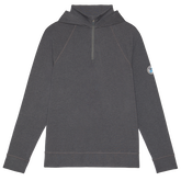 Alternate View 4 of Hooded Melage Luxe Mid Layer Qtr Zip