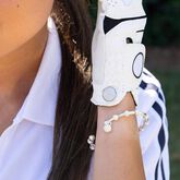 Alternate View 1 of Golf Goddess Silver Stroke Counter Bracelet With Golf Ball Charm