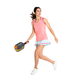 Pickleball V-Neck Racerback Tank Top