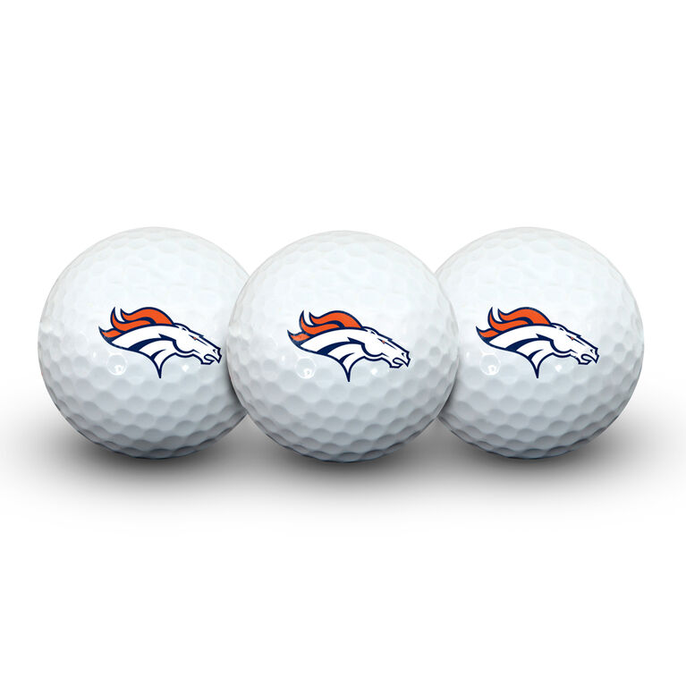 Team Effort Denver Broncos Golf Ball 3 Pack