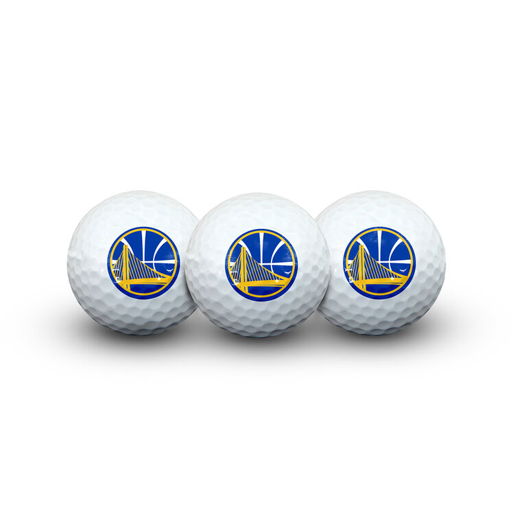 Team Effort Golden State Warriors Golf Ball Pack of 3 PGA TOUR Superstore