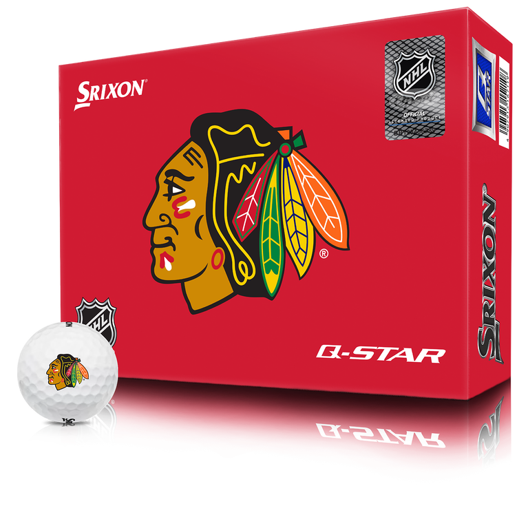 Srixon Q-STAR 5 NHL Logo Golf Balls - Chicago BlackHawks | PGA TOUR
