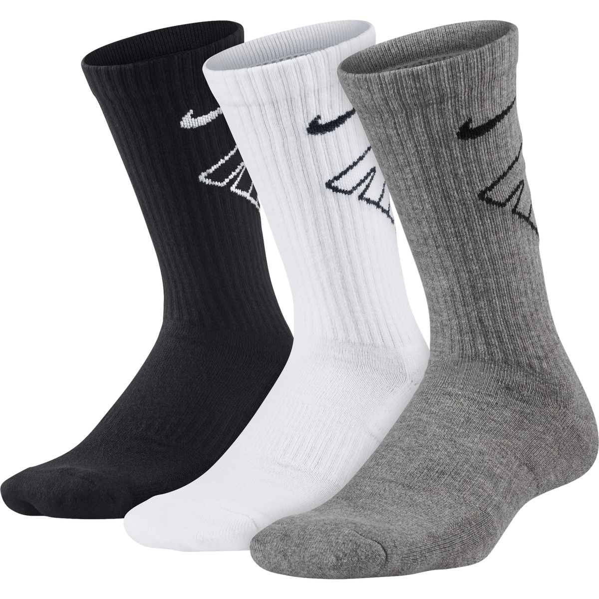 Nike Kids Performance Cushioned Crew Training Socks (3 Pair) | PGA TOUR ...