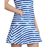 Alternate View 2 of Performance Interlock Striped Sleeveless Polo Dress