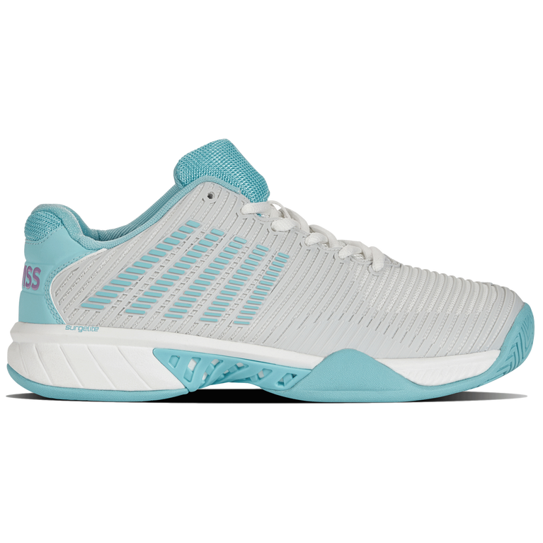 Hypercourt Express 2 Women&#39;s Tennis Shoe - White/Aqua