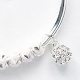 Alternate View 5 of Golf Goddess Silver Stroke Counter Bracelet With Golf Ball Charm
