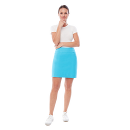 Solid 17&quot; Pull-On Skort