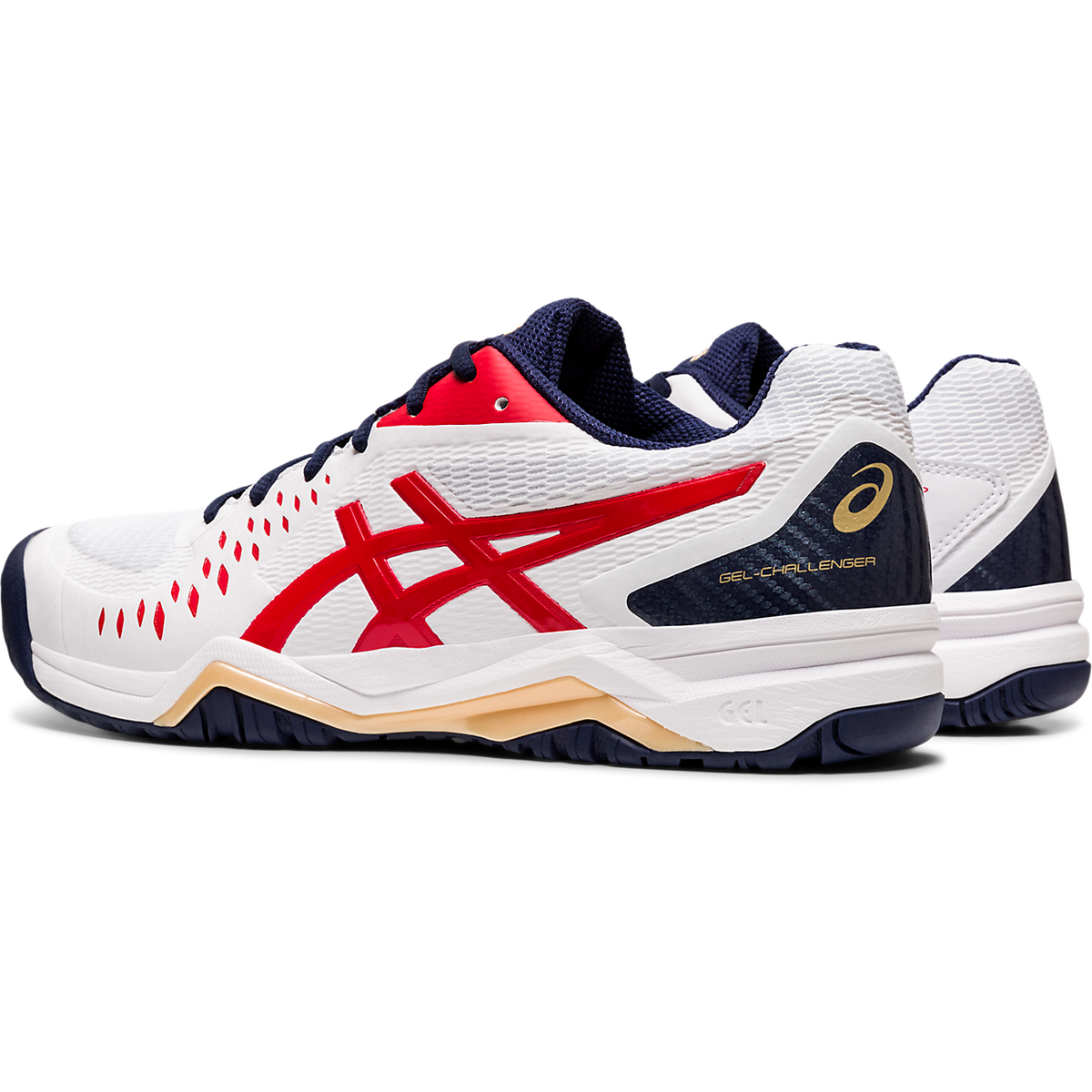 Asics GEL CHALLENGER 12 Men's Tennis Shoes White/Red PGA TOUR