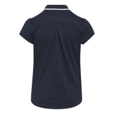 Alternate View 4 of Girls Pique Tipped Collar Short Sleeve Polo