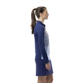 Alternate View 3 of SolCool Draper Print Quarter Zip Pullover