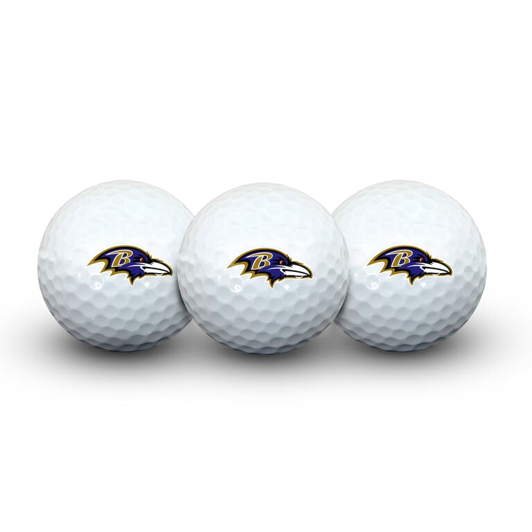 Team Effort Baltimore Ravens Golf Ball 3 Pack