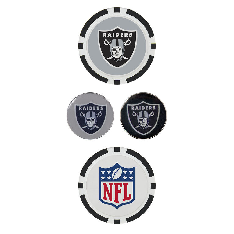 Team Effort Oakland Raiders Ball Marker Set