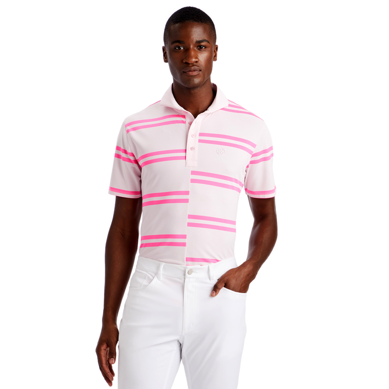 Offset Stripe Polo