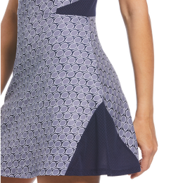 All In Printed Flounce Sleeveless Tennis Dress