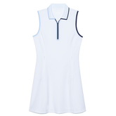 Alternate View 4 of Contrast Polo Quarter Zip Sleeveless Dress