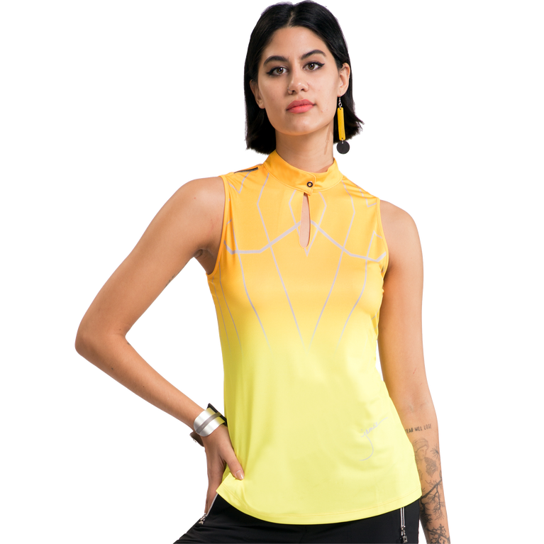 Zest Collection: Cyber Ombre Print Sleeveless Top