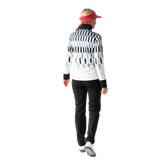 Alternate View 6 of Sportif Dot Collection: Britney Geo Print Long Sleeve Quarter Zip