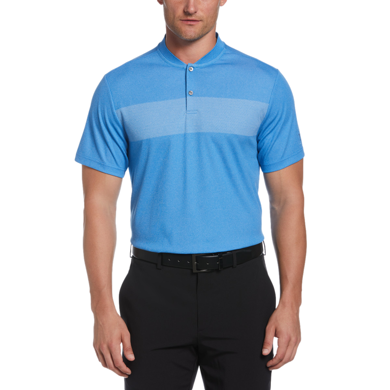 Printed Edge Short Sleeve Golf Polo Shirt