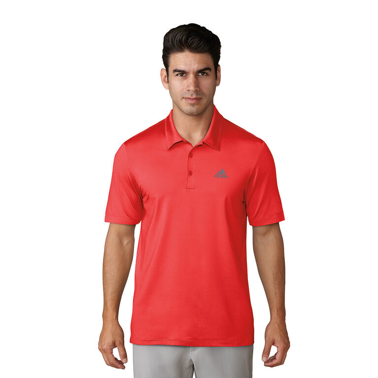 adidas Ultimate365 Tour Long Sleeve Printed Golf Shirt - Red, Women's Golf