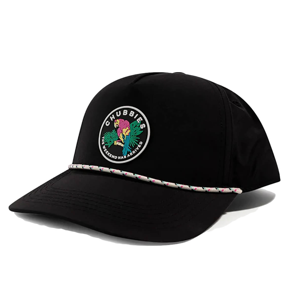 Chubbies Black Patch Nylon Rope Hat PGA TOUR Superstore