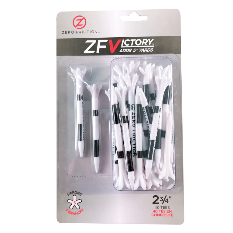 Victory 5-Prong 2 3/4&quot; Tees 40-Pack