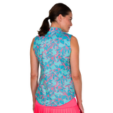 Alternate View 6 of Mint Julep Collection: Bold Lilly Print Sleeveless Top