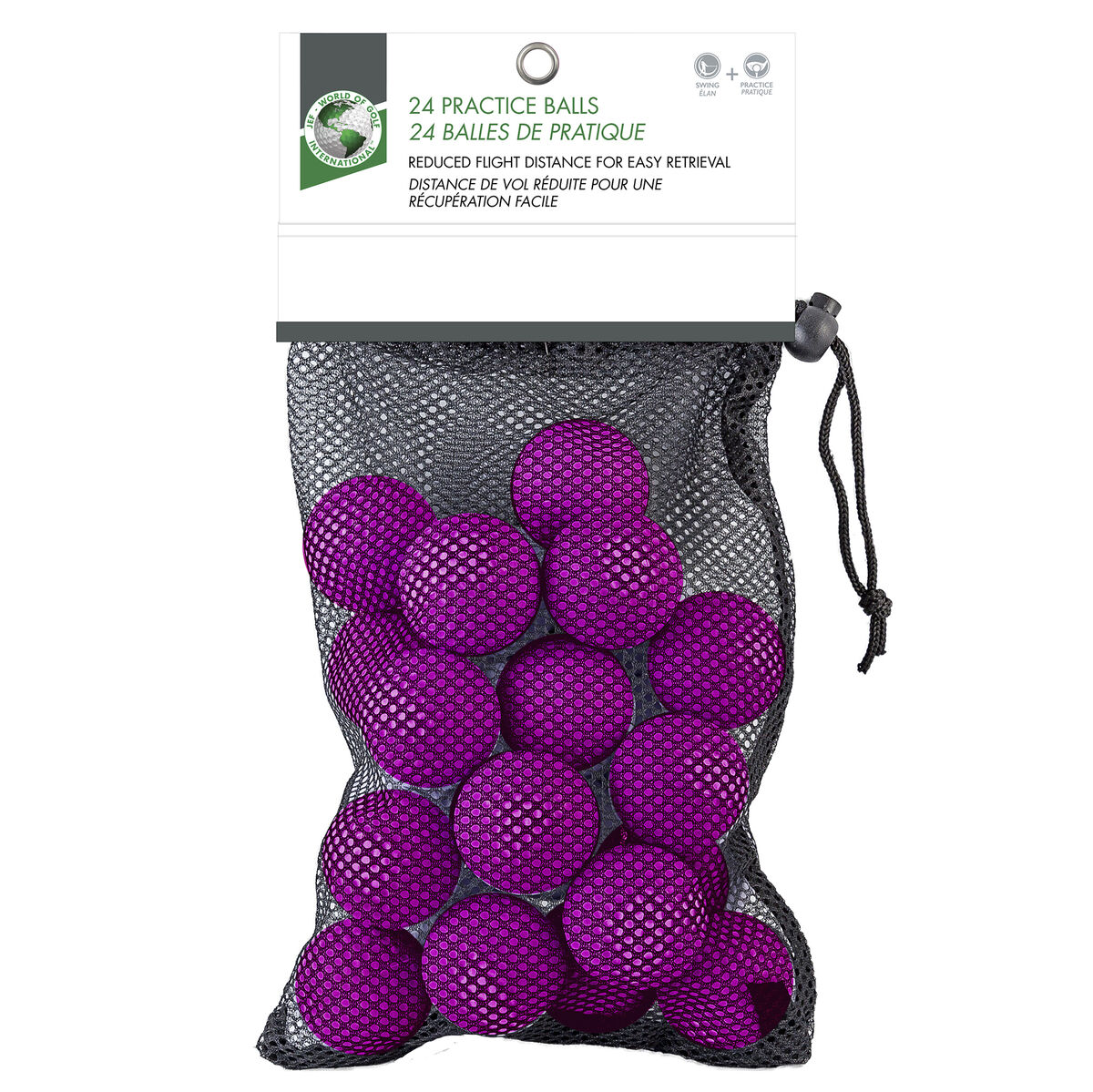 Golf Gifts & Gallery 24 Pink Foam Practice Balls w/ Mesh Bag PGA TOUR Superstore