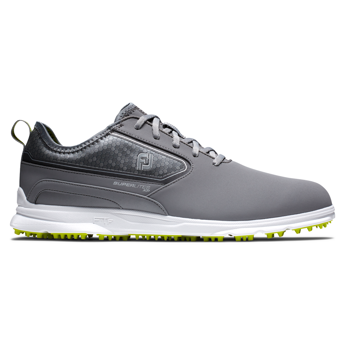 FootJoy Superlites XP Mens Golf Shoe,Grey/Lime