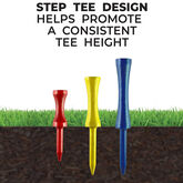 Alternate View 3 of Pride Golf Step 2-3/4&quot; Tees 50-Pack