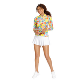 Alternate View 7 of Fun in the Sun Floral Star Burst Quarter Zip Pull Over