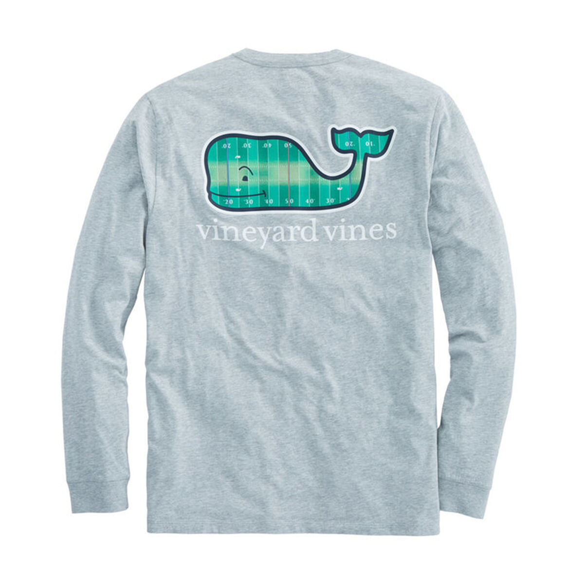 Vineyard Vines Long Sleeve Football Field Whale TShirt PGA TOUR