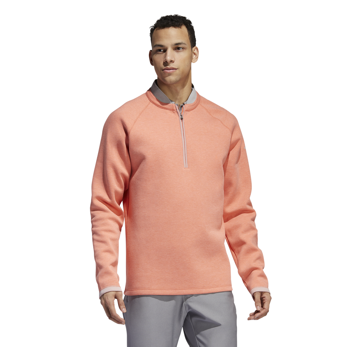 adidas Long Sleeve Quarter Zip Blade Collar Sweater PGA TOUR Superstore