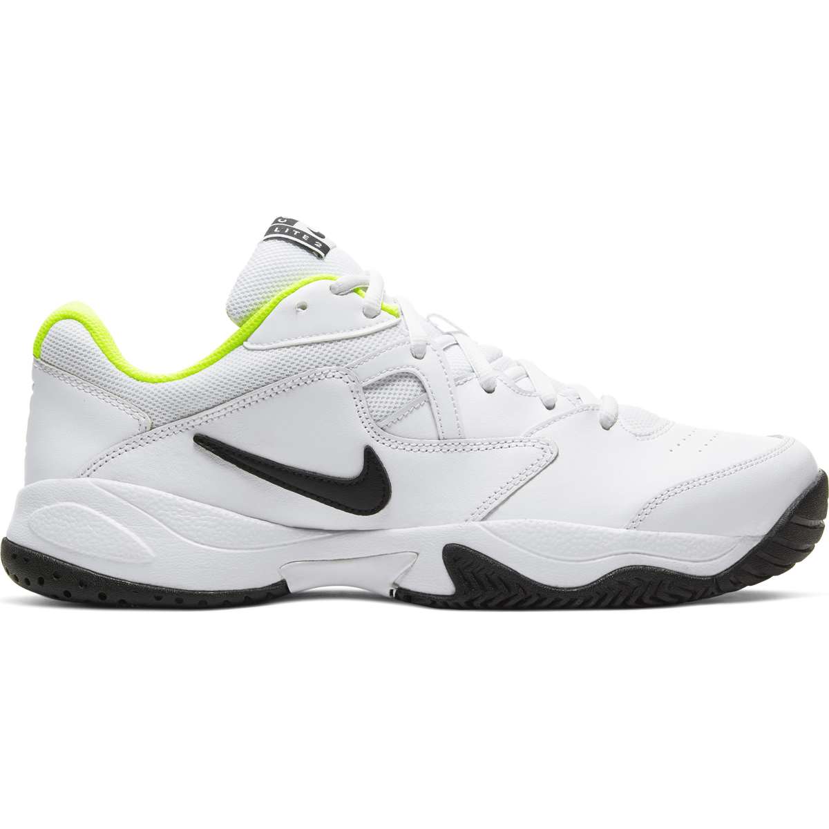 NikeCourt Lite 2 Men #39 s Hard Court Tennis Shoe White/Yellow PGA TOUR